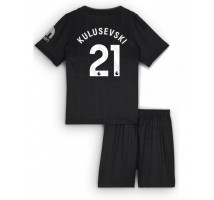 Tottenham Hotspur Dejan Kulusevski #21 Koszulka Wyjazdowa dzieci 2025-26 Krótki Rękaw (+ krótkie spodenki)